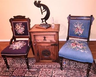 Needle point chairs