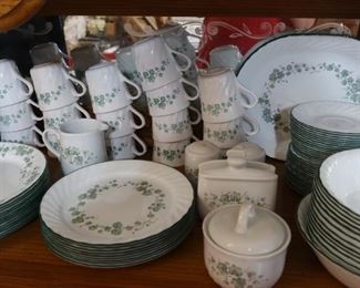 Vintage Corelle Dinnerware Set - 12 place setting