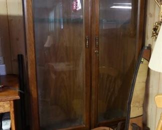 Gun Cabinet with Storage Underneath