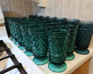 Fostoria Glasses - Pretty Green Color