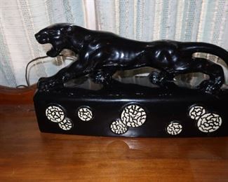 Howard Kron Midcentury Black Panther Lamp - Really cool piece you don't see very often.
