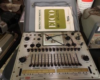 Vintage Eico 667 Dynamic Conductance Tube Tester - Working