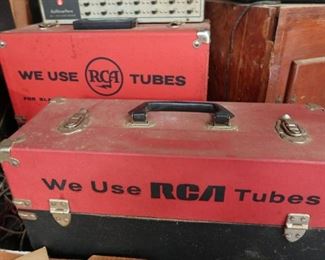 2 RCA Box Full of Tubes