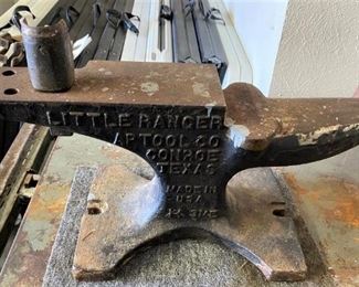 ANTIQUE AP TOOL CO. LITTLE RANGER 3ME ANVIL CONROE TEXAS.