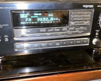 FANTASTIC ONKYO SURROUND SOUND SYSTEM MATCHED WITH POLK AUDIO SPEAKERS.