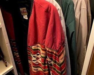 NICE SELECTION OF HIS AND HERS JACKETS AND COATS.