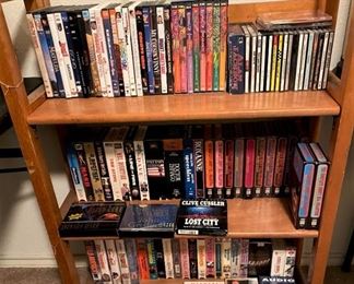 DO YOU LIKE MOVIES? WE HAVE YOU COVERED. MOVIES, CDs, BOOKS ON TAPE, VHS AND CASSETTE TAPES.