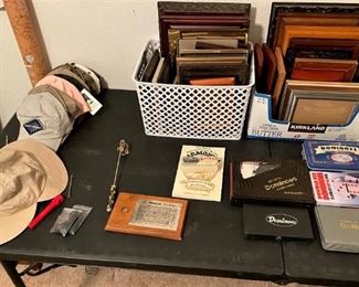 DOMINOS, FRAMES AND HATS GALORE.