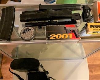 MAGAZINES, LASER, SCOPES, BINOCULARS.