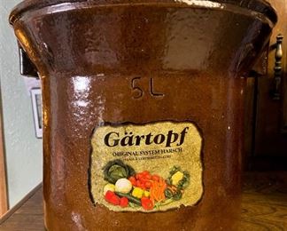  Keramik Gartopf F2 Fermenting Pot 5 Liter Hand Crafted in Germany 