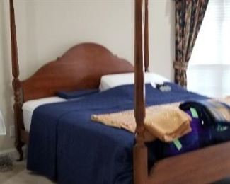 4 poster sleep number bed.  Good Condition. A real find for someone needing a great bed.