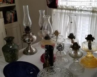 Vintage oil lamps