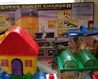 Toy train charger