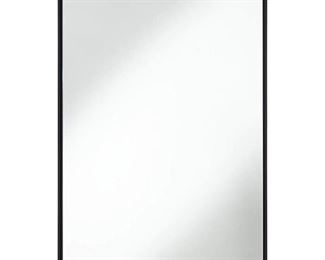 $100 USD     Uttermost Andrew Black Wall Mirror 24" x 36" JI35-10538     Description: This contemporary mirror highlights the best of modern minimalism to upgrade the look and feel of your space. The mirror features an ultra-slim metal frame in a black finish. A floating glass design creates a small space between the frame and mirror, adding further charm and visual appeal to this design.
Condition: New in Box
Dimensions:  36 x 24
Local pick up Bethesda, MD.  Contact us for shipper suggestions.       https://goodbyhello.com/products/uttermost-andrew-black-wall-mirror-24-x-36-ji35-10538?_pos=1&_sid=09ecfed9a&_ss=r