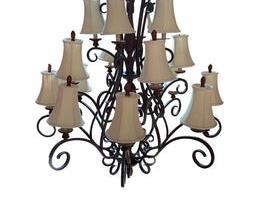 $635 USD      Manor Traditional Oil Rubbed 12 Light Large Chandelier w Shades LA178-34   Manor Traditional Oil Rubbed 12 Light Large Chandelier w Shades LA178-34    https://goodbyhello.com/products/la178-34?_pos=31&_sid=7cd389f6e&_ss=r