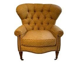 $295 USD     Yellow Toned Wesley Hall Wingback Chair LA178-23    Description: This beautiful yellow-toned wingback chair is the perfect accent chair for a study or a living room.  
Dimensions: 34 x 33 x 32"H
Condition: Very good condition
Local pick up Potomac, MD.  Located on first floor.  Contact us for shipper suggestions.     https://goodbyhello.com/products/la178-23?_pos=8&_sid=7cd389f6e&_ss=r  