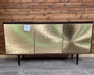 Safavieh Eleni Sideboard- Dark Brown, Shiny Brass