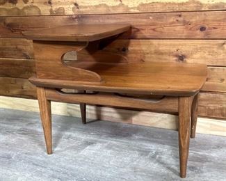 Mid Century Modern 2-Tier Side Table