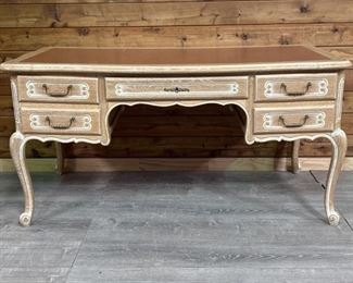 Elegant French Louis XV Desk is 59x30x30