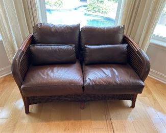 Leather Loveseat