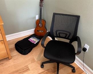 guitar   office chair