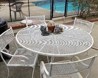 Wrought iron patio set 