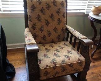 Antique Carved Wood Chair