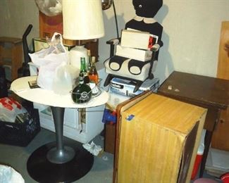 cabinets, rockers, tables, speakers