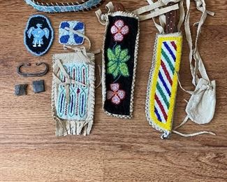 Native American beaded items