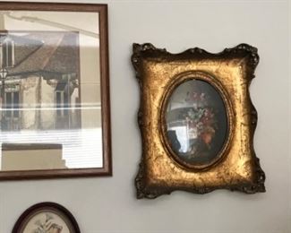 Vintage Tara Productions - Original Oil Paintings in Gold Gilded Frames - Italy 