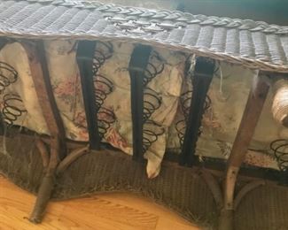Early 1900's Wicker Sofa - belonged to my client's great- grandmother. 