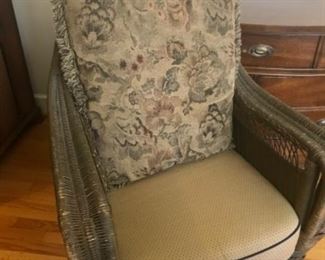 Early 1900's Wicker Chair - belonged to my client's great-grandmother. 