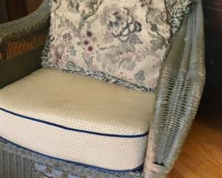 Early 1900's Wicker Rocking Chair - belonged to my client's great-grandmother. 