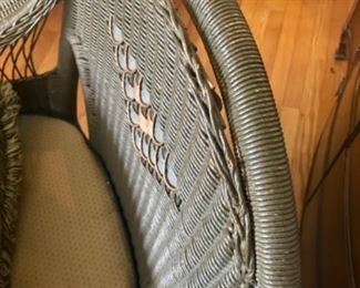 Early 1900's Wicker Rocking Chair - belonged to my client's great-grandmother. 
