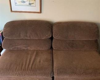 cloth sectional with reclining sides