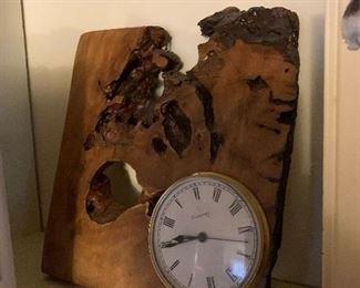 wooden clock
