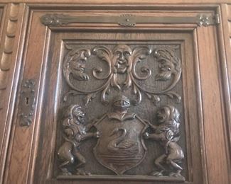 Meticulously carved doors