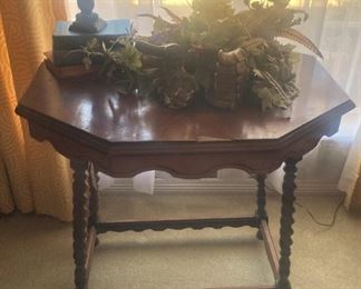 Antique octagon table