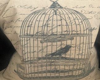 Bird cage pillow