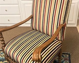 Quite handsome antique barley twist chair
