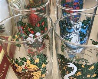 12 Days of Christmas glasses