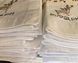 Coordinating reindeer napkins