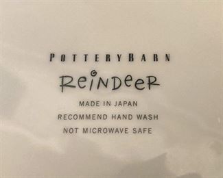 Pottery Barn "Reindeer" dishes