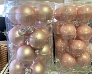 Pink Christmas tree balls