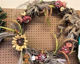 One of several Fall wreaths