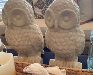 Ceramic owls