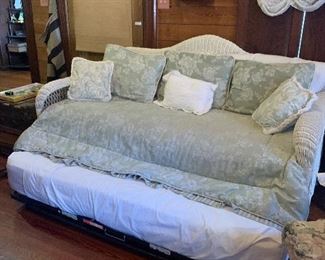 Daybed with trundle.  60w x 43d x 44h