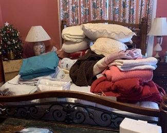 Queen Cherry/Iron bed