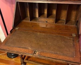 Secretary Bookcase/desk - drop front/2 drawers.                    31w x 17d  40h