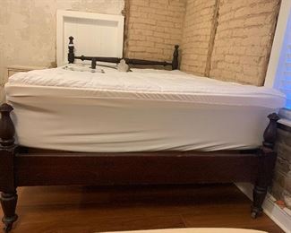 1840-1845 Jahn Queen Bed.  Local resident of New Braunfels immigrated in 1845 and set up his shop on the banks of the Comal river where he used water power to run machines in his shops
